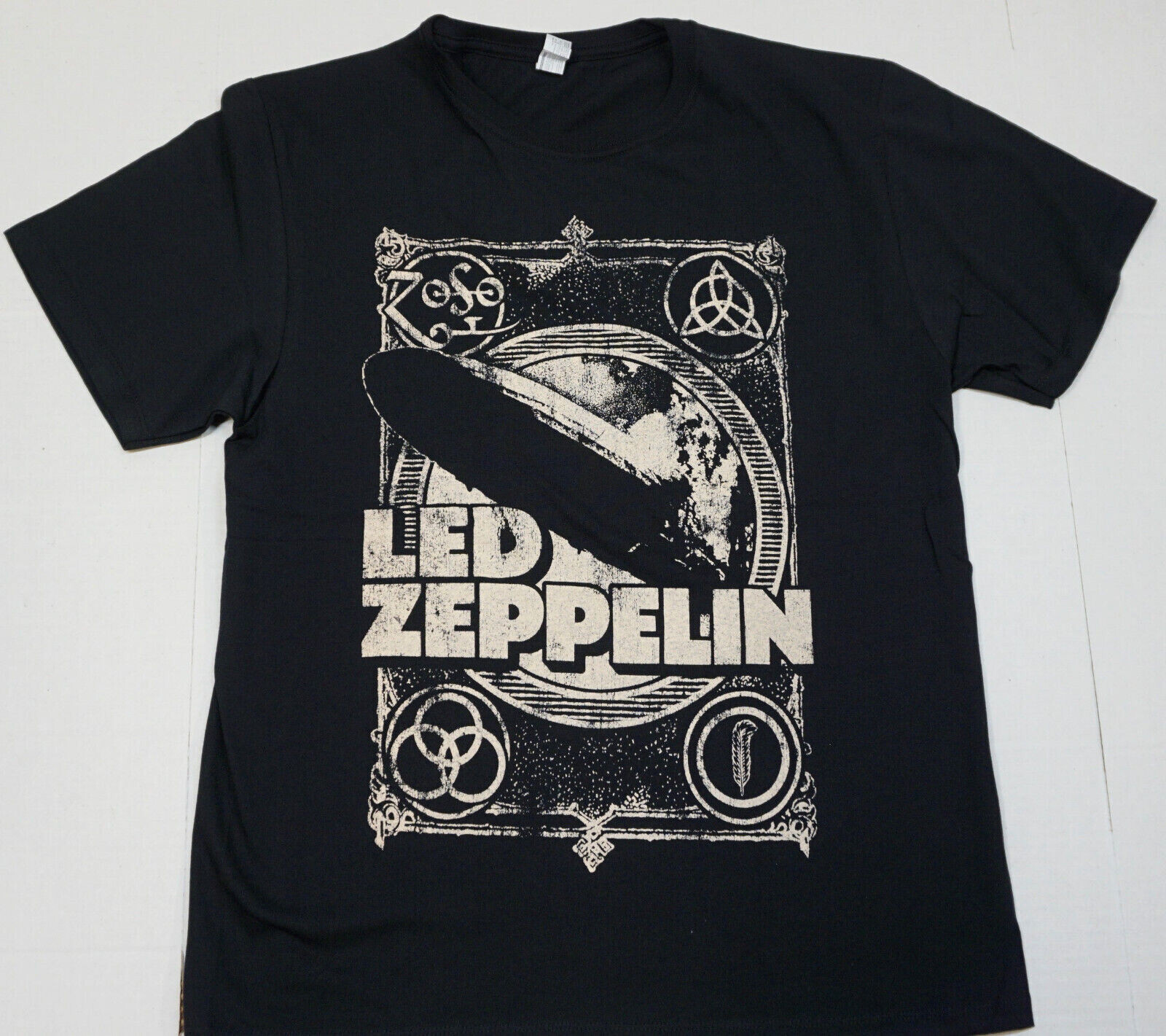 Led Zeppelin T-shirt Classic Rock Plant Paige Bonham JPJ Tee Men&rsquo;s Black New