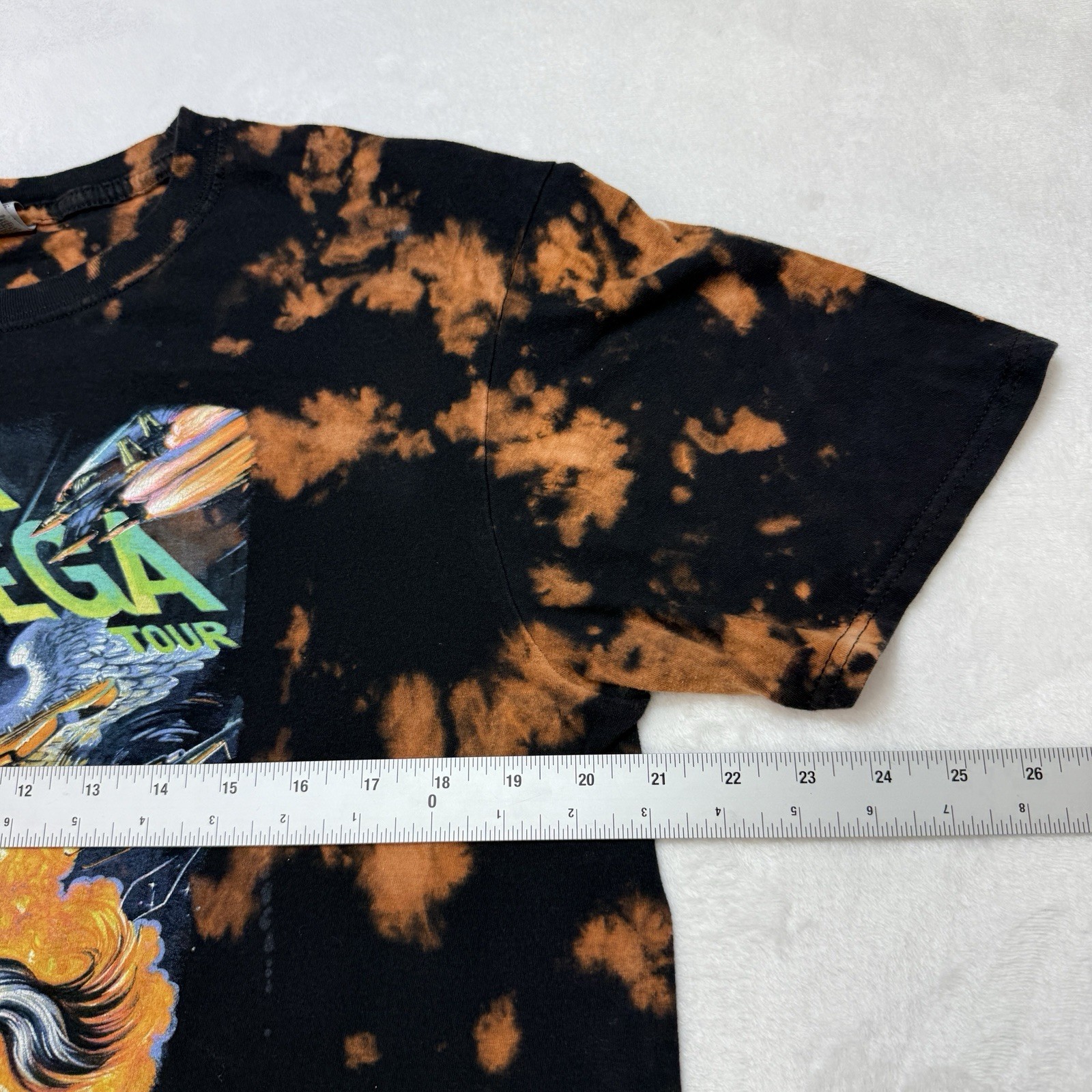 Green Day Hella Mega Tour Shirt L Bleach Tie Dye Fall Out Boy Weezer