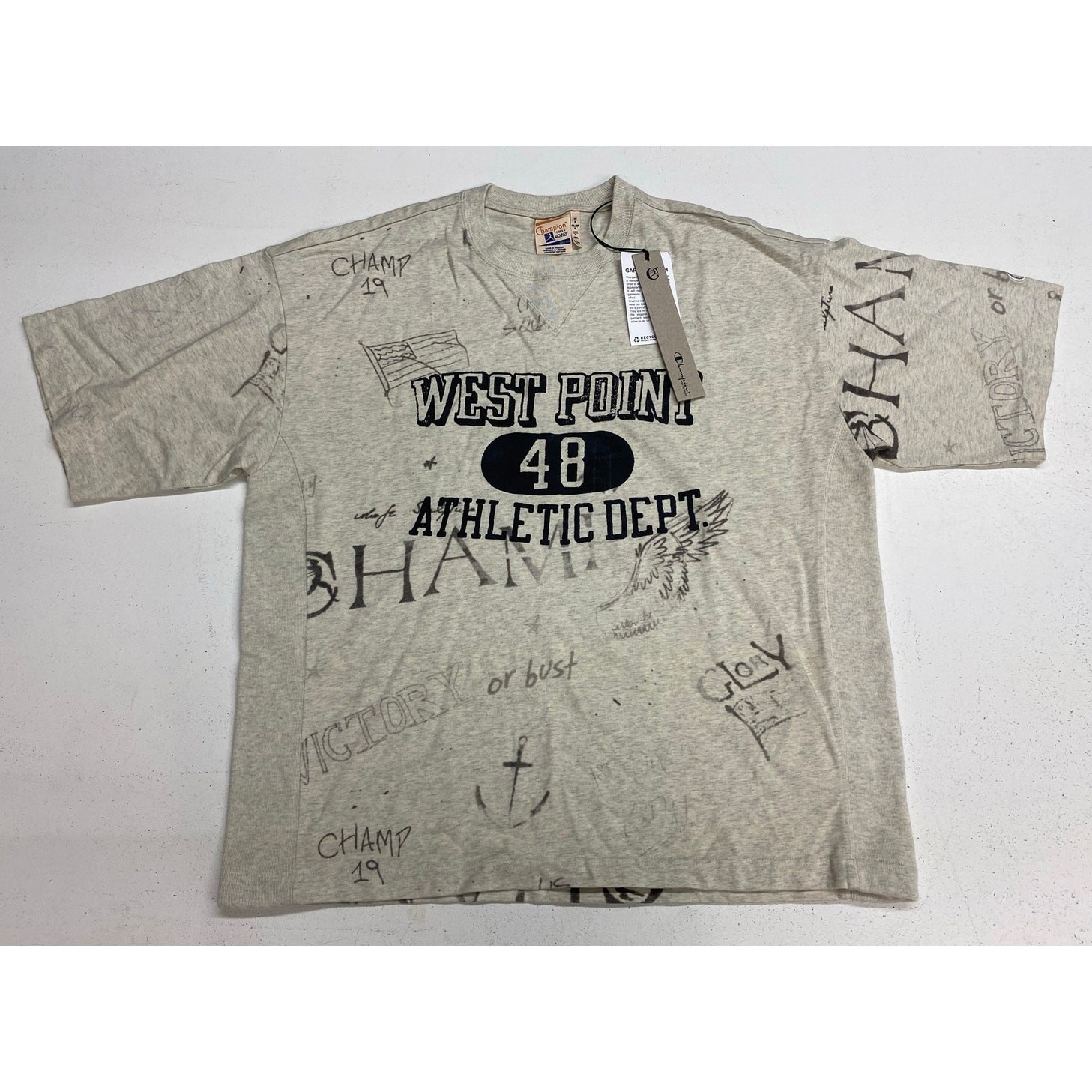 RARE NEW Champion Index + Archives West Point graphic heavyweight t-shirt M