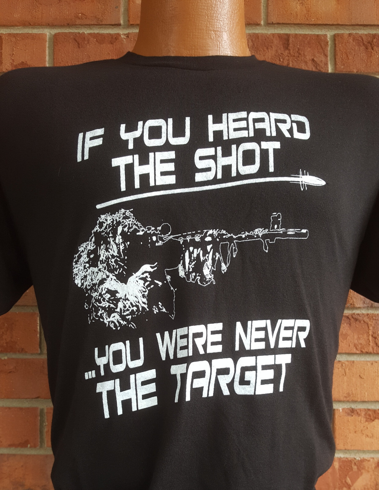 If You Heard Shot u Were Never Target Soft 65 poly/35 cotton blend t-shirt Funny