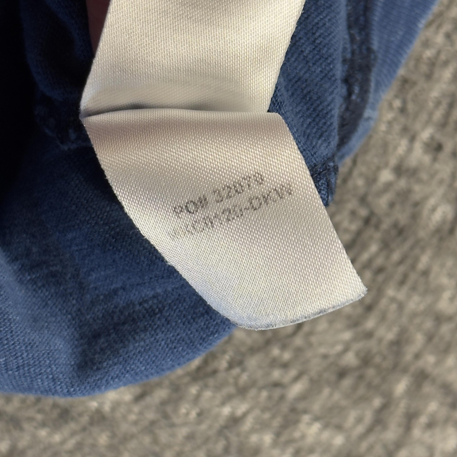 Faherty Shirt Mens Large Blue Organic Cotton Pocket Tee T-Shirt Soft Casual