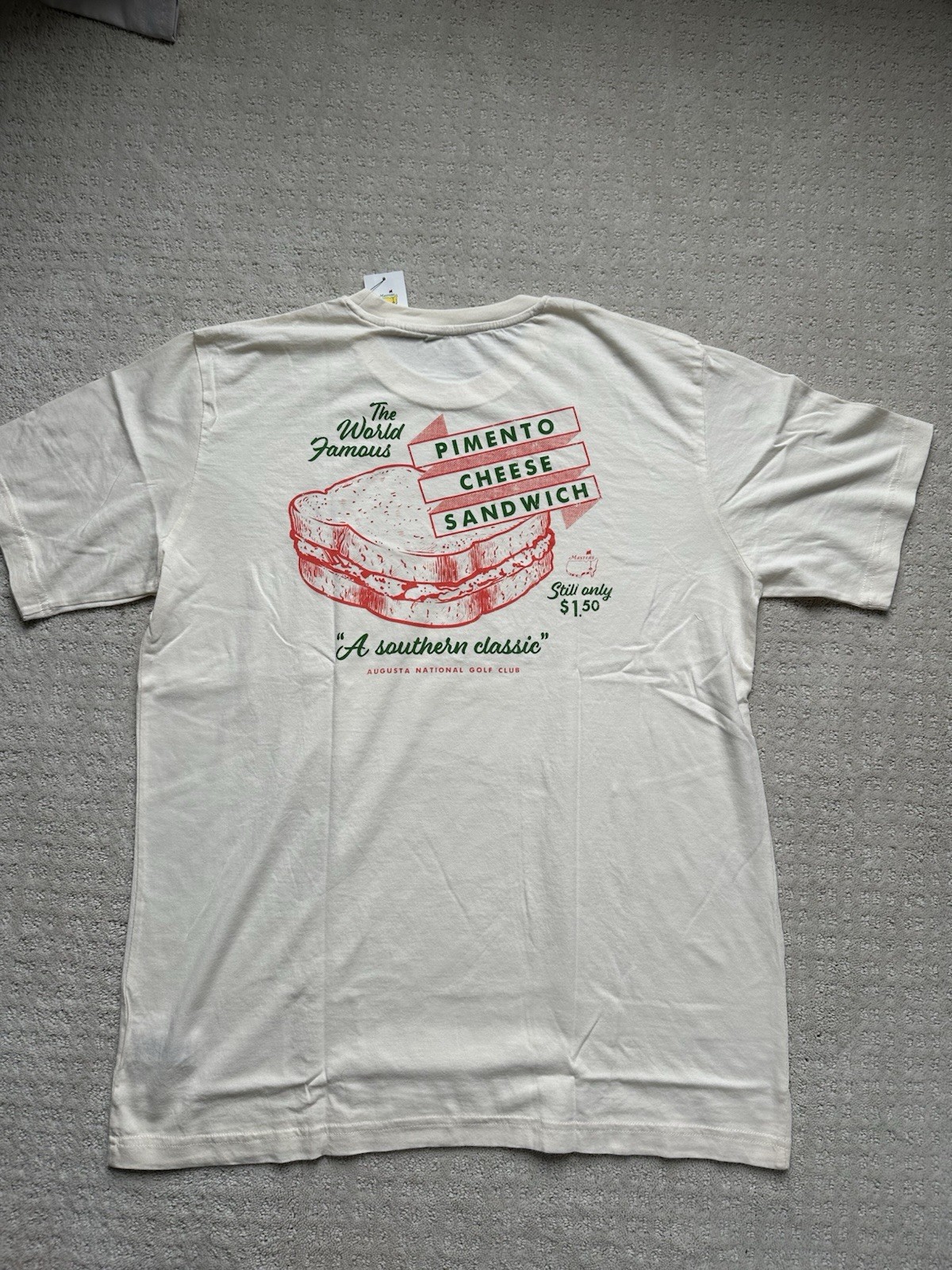 Masters Augusta National Golf Pimento Cheese Graphic T-Shirt L