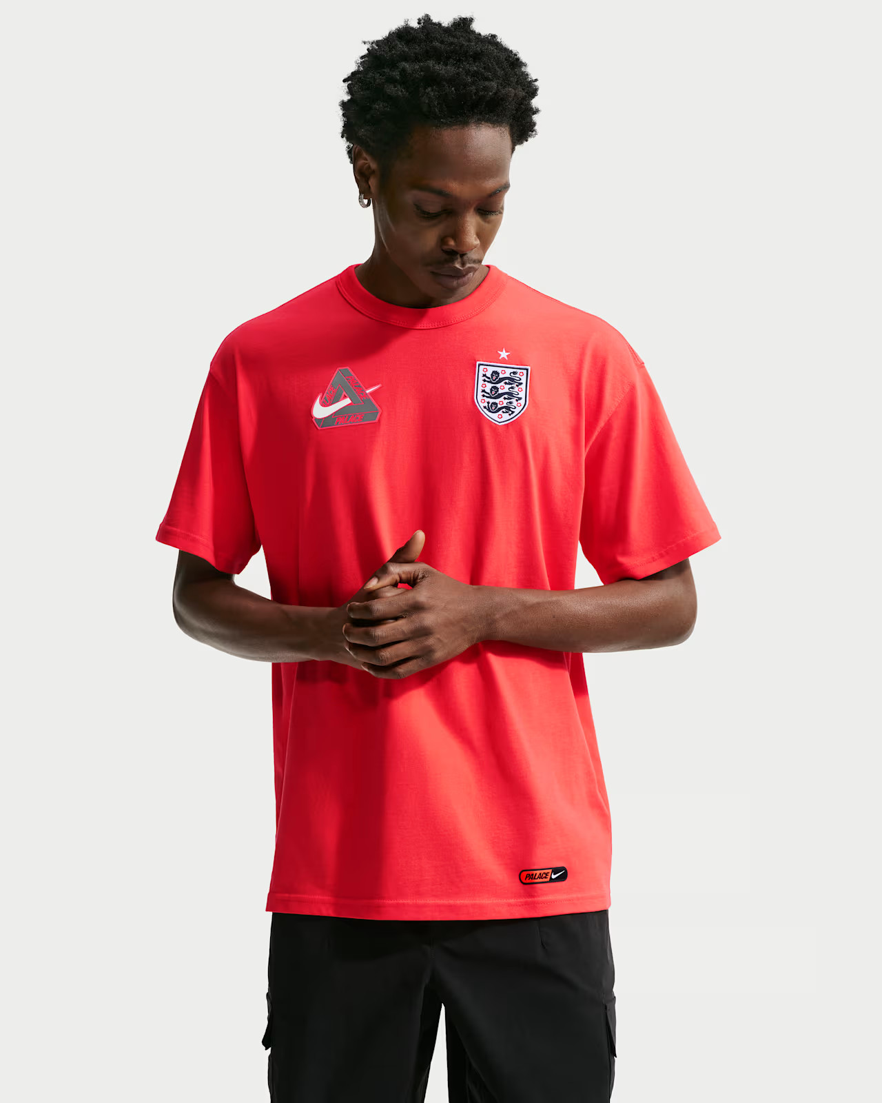 Palace x Nike England T Shirt “Light Crimson” Size XXL