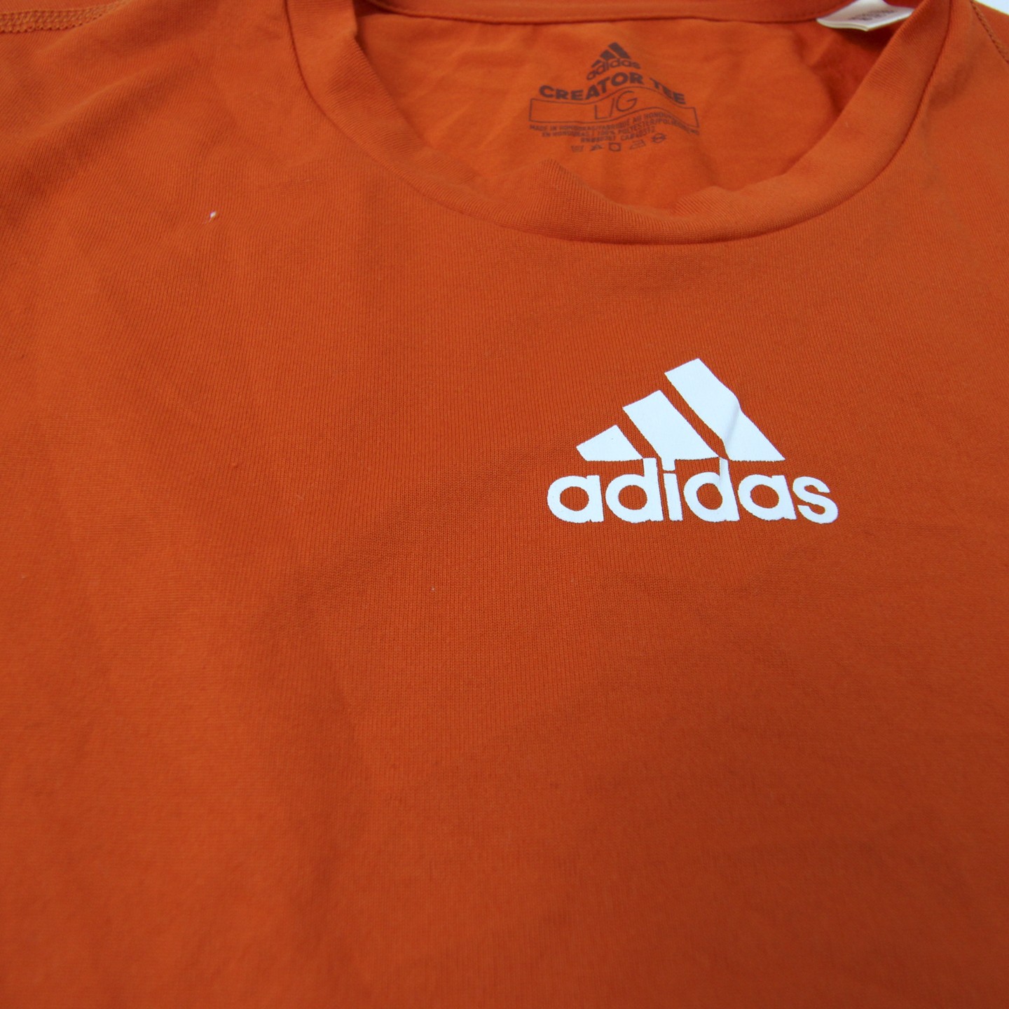 adidas Creator Short Sleeve Shirt Men&rsquo;s Orange Used L