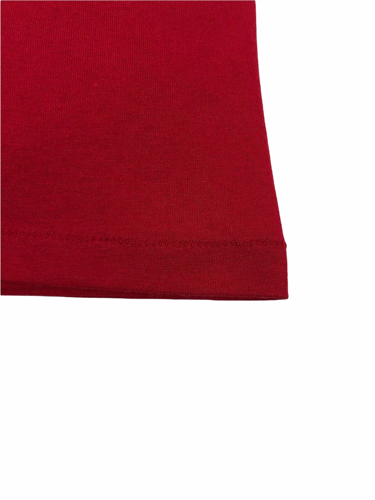 Vintage Men 2XL Shirt Single Stitch Red Made In USA Cotton Blend Blank 50/50 EUC