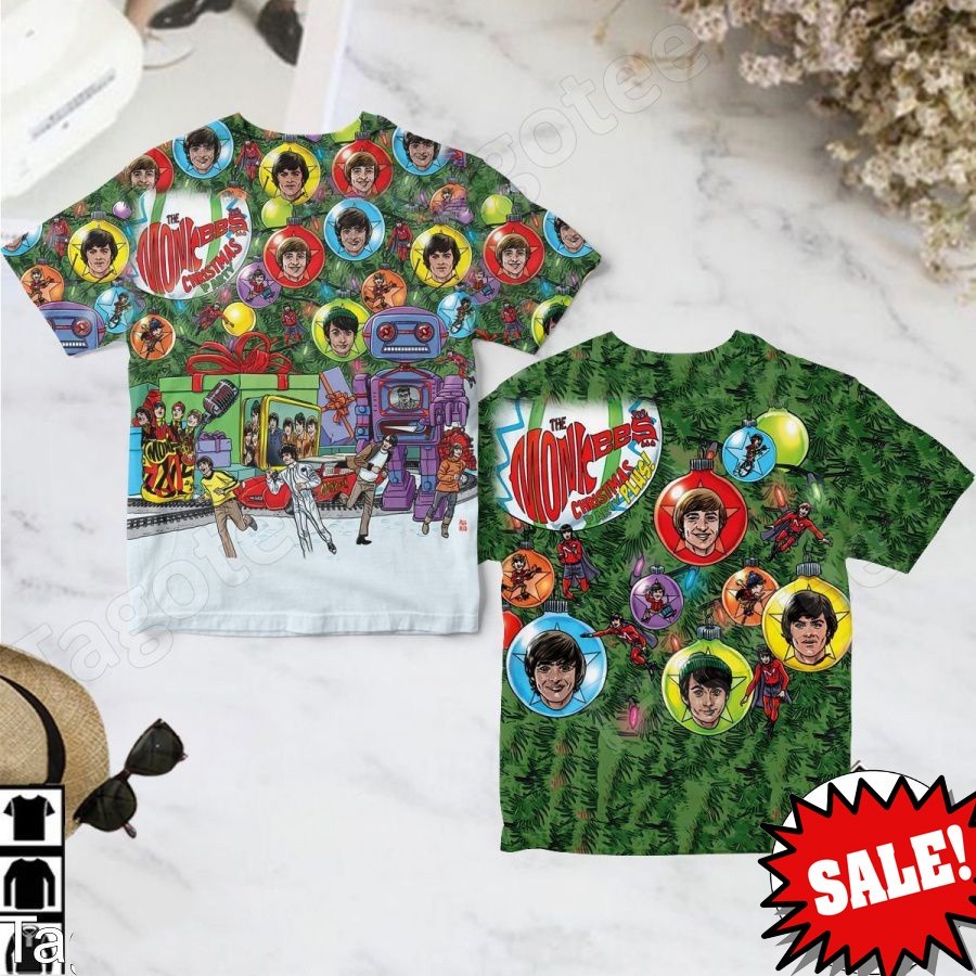 The Monkees Band Christmas Party Album Cover 3D Shirt AOP EN157