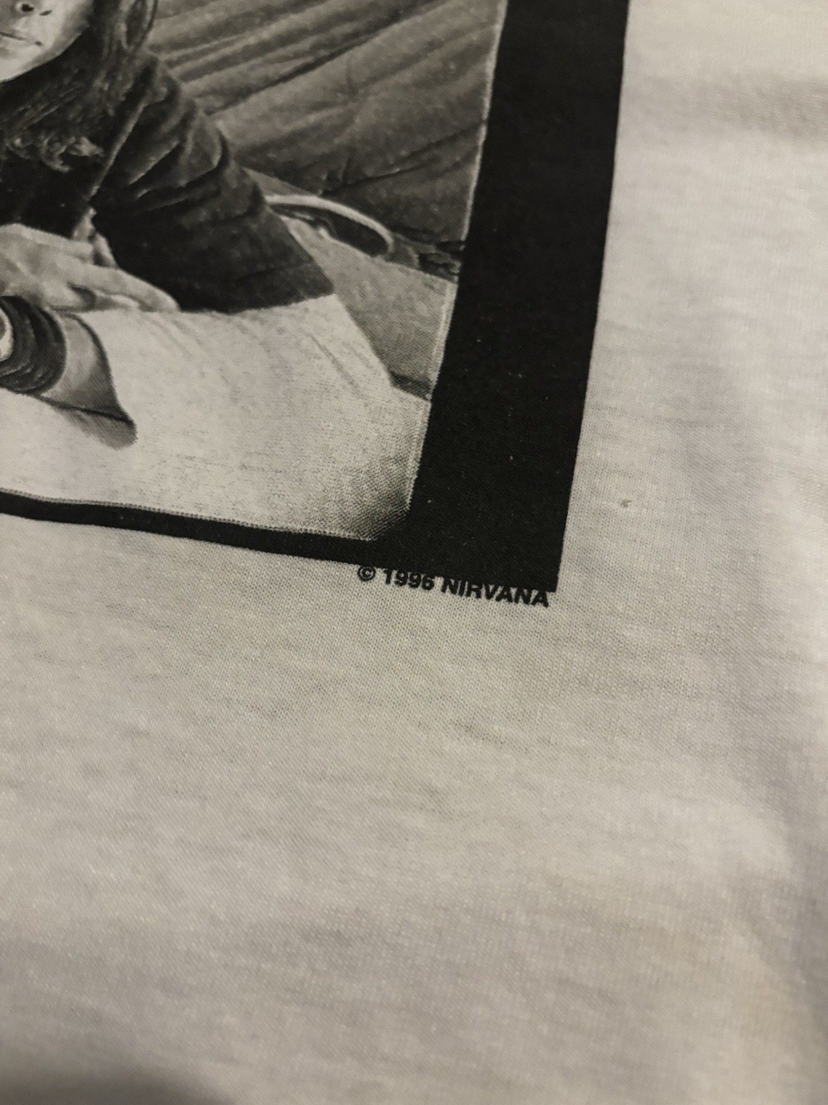 Original 1996 Nirvana Australian Tour T Shirt Size L Kurt Cobain