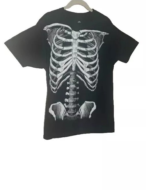 Skeleton Ribcage Tshirt Way To Celebrate Halloween Costume Pullover Top Medium