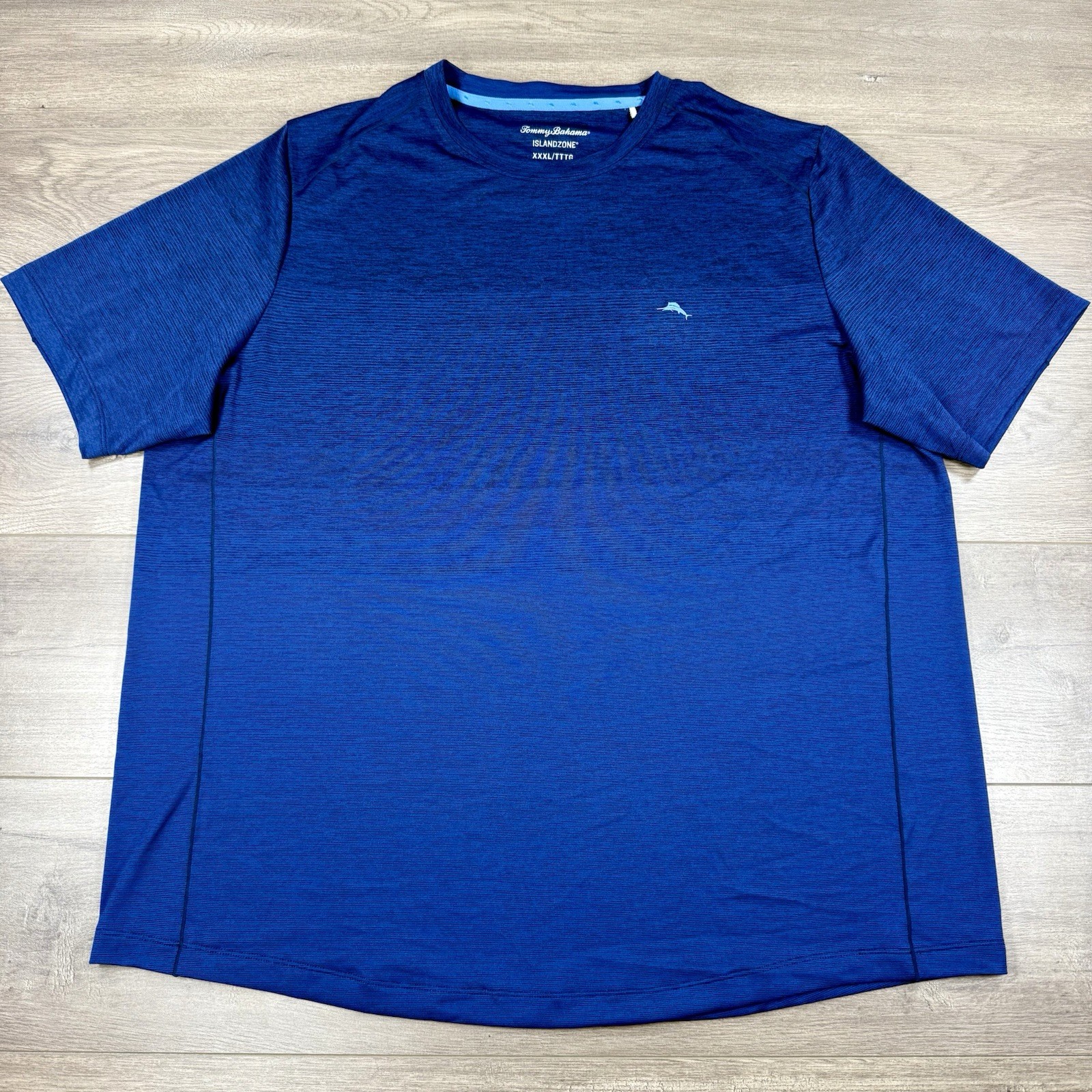 Tommy Bahama Island Zone Performance Short Sleeve T-Shirt Men’s 3XL Blue Heather
