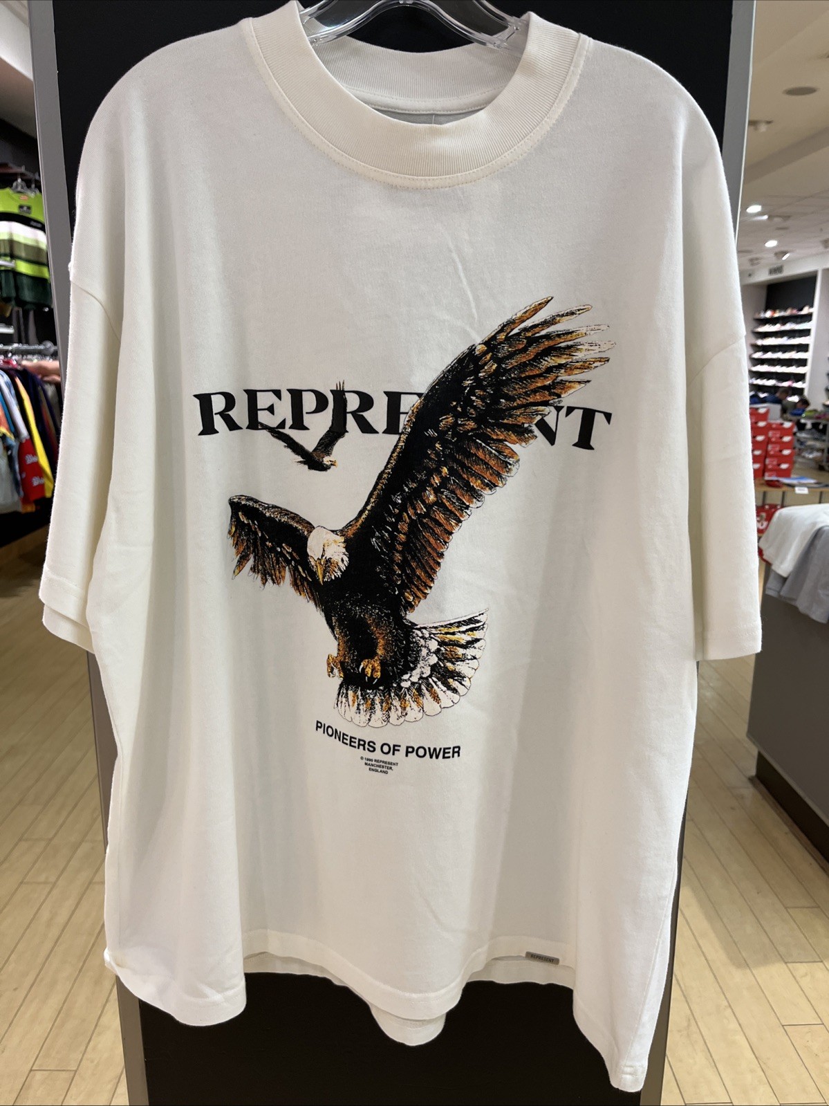 Represent Pioneers of Power T-Shirt Flat White Sz XL