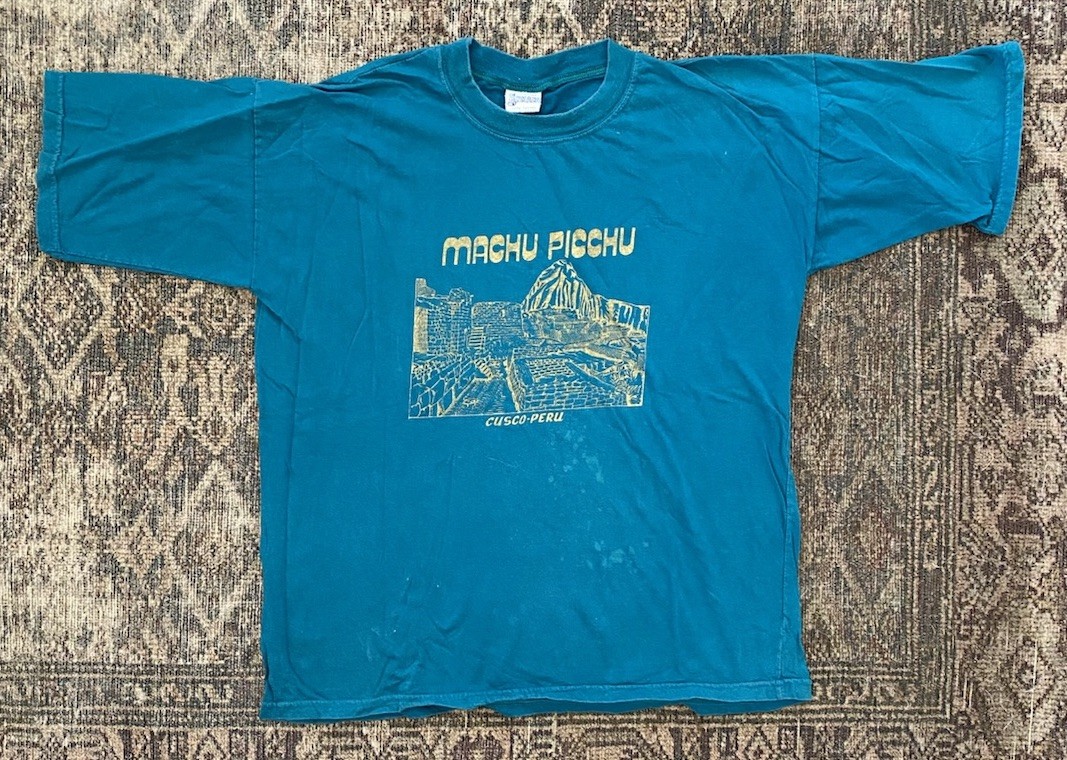 Vintage 90s Peru T-Shirt Machu Picchu Cusco Ankari SZ L Boxy