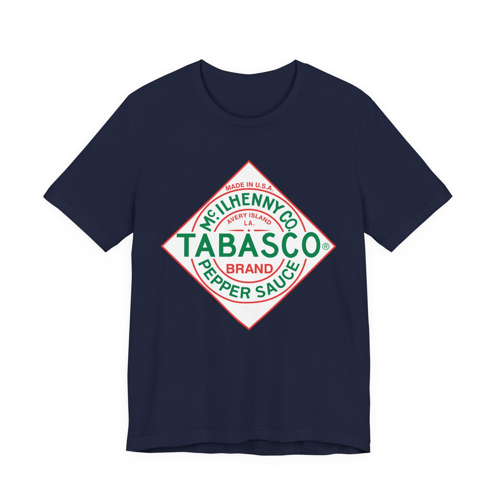 Vintage Tabasco Sauce Logo Unisex T-Shirt Hot Sauce Graphic Tee S-5XL