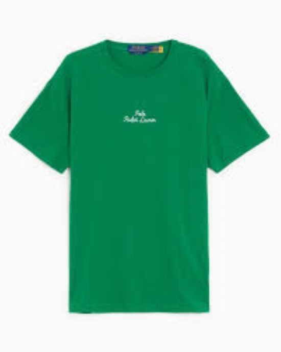 POLO RALPH LAUREN Solid Green T-Shirt Stretch Cotton Lightweight Classic Fit XS