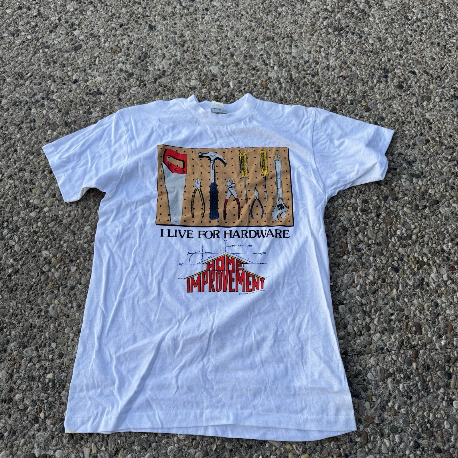 Vintage Home Improvement T Shirt I Live For Hardware Stanley Desantis Sz Large