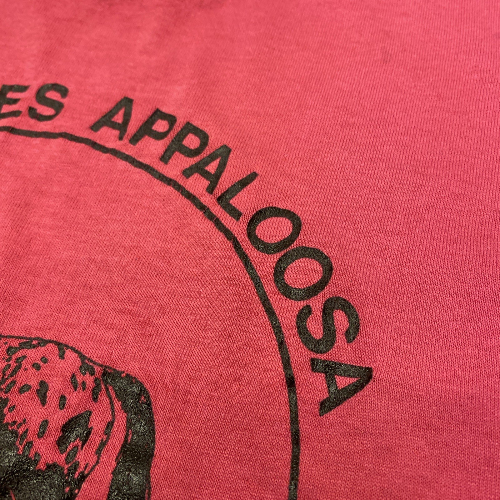 Vintage 90s Shirt XL Single Stitch Everglades Appaloosa Horse Club FL 20×26.5”