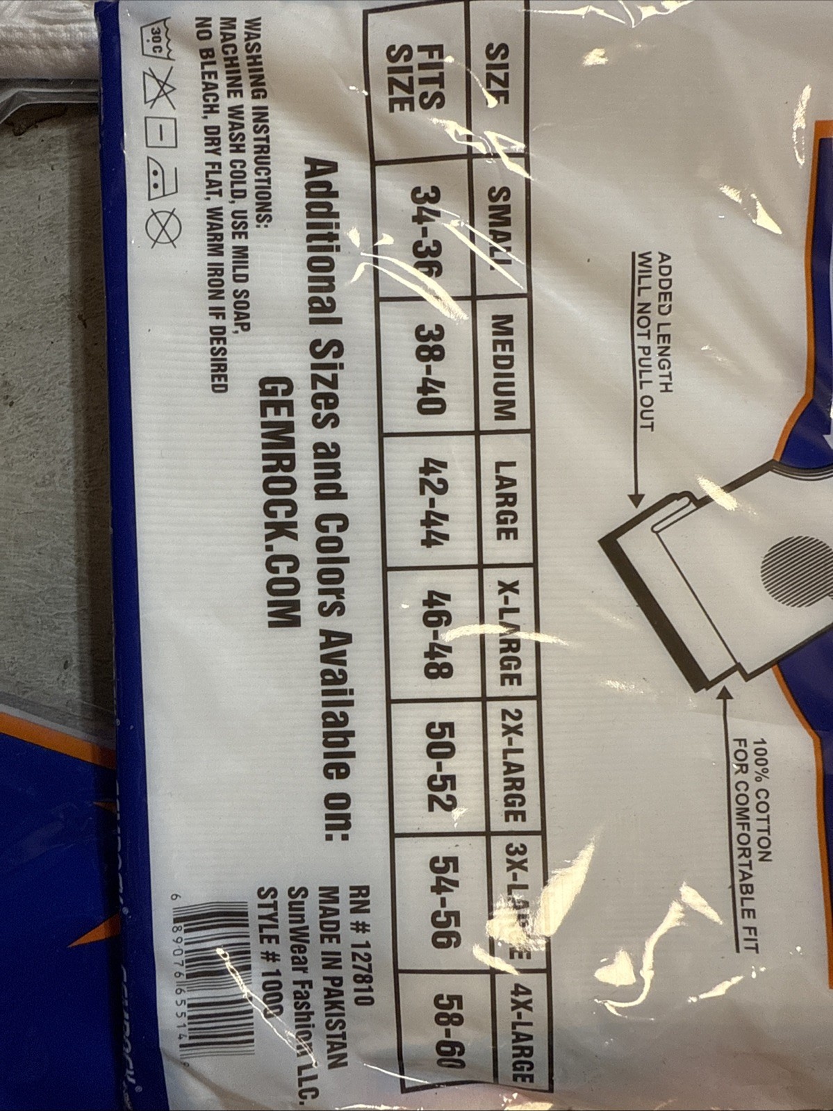 6 Large White A Shirt/ Tang Top Special,Individually Wrapped.
