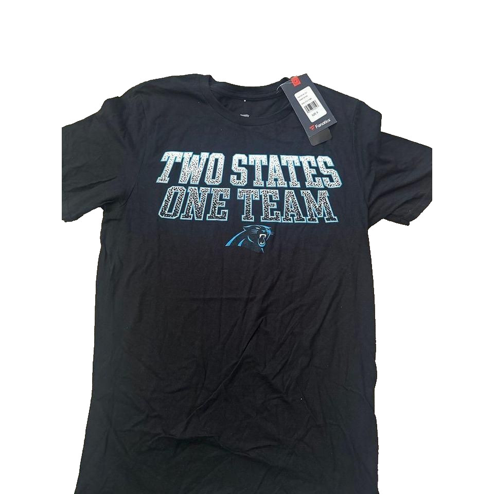 Carolina Panthers Short Sleeve T shirt Black NWT Small