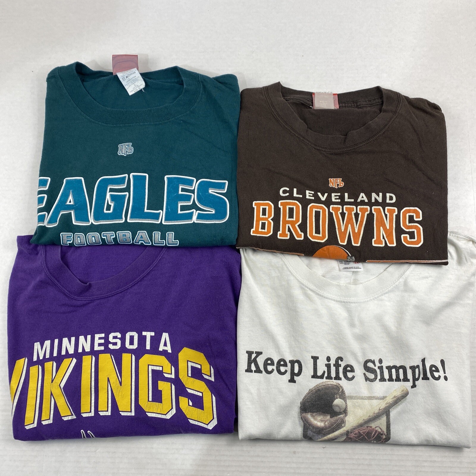 Wholesale Lot of 20 Men&rsquo;s Sports Tee Shirts (Size Breakdown in Desc)