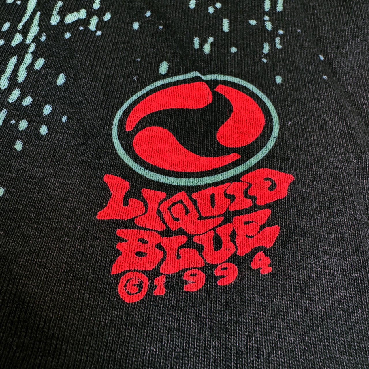 Dore Demons Black T-Shirt Liquid Blue
