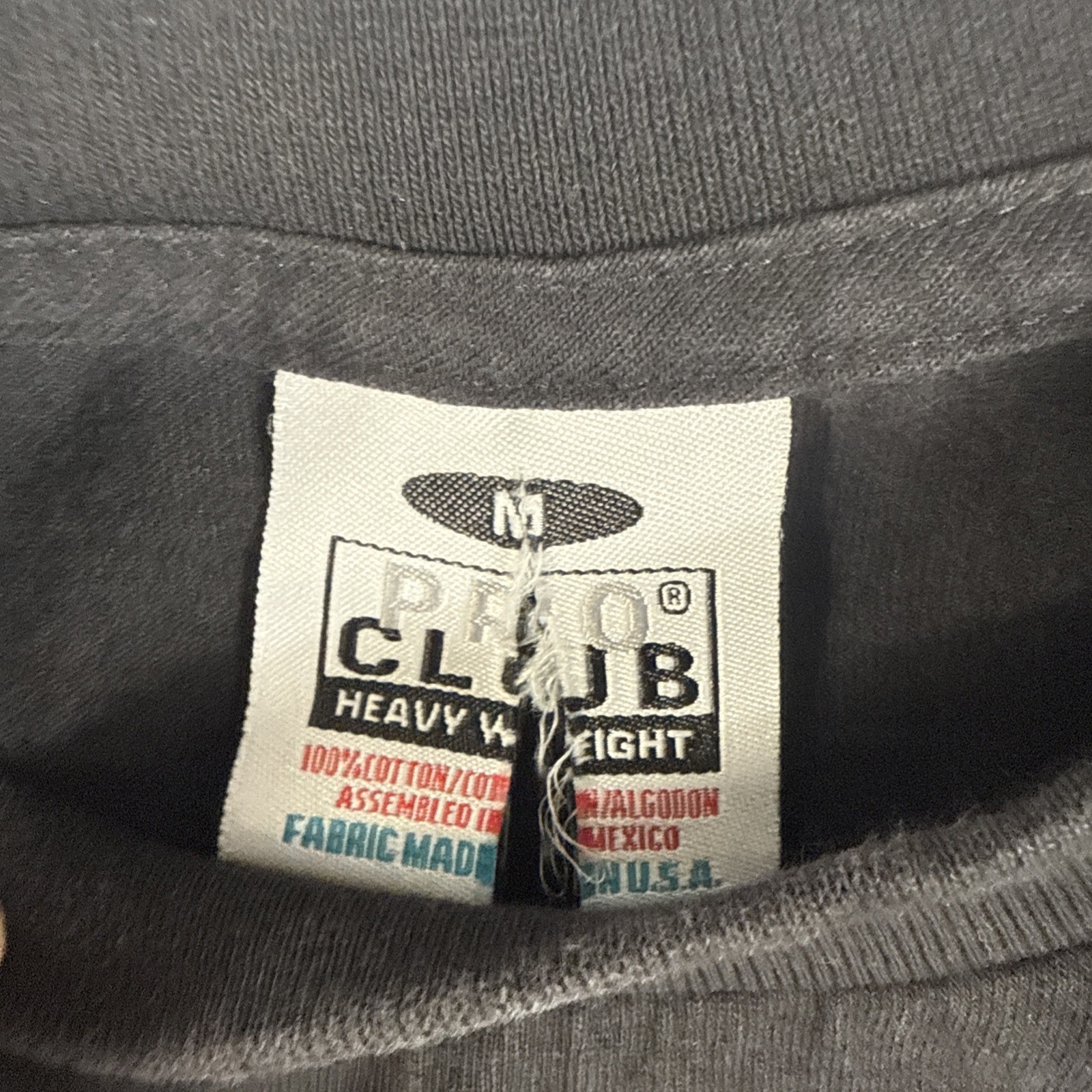 3X Pro Club Heavyweight T-Shirts Black Men’s Crew Neck Short Sleeve Size Medium