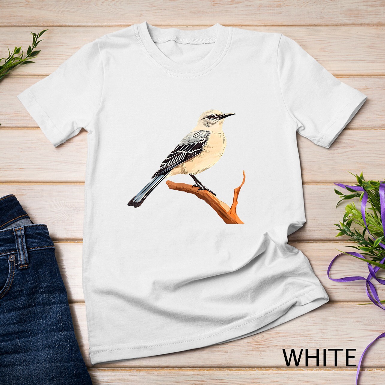 Northern mockingbird lover illustration T-Shirt Unisex T-shirt