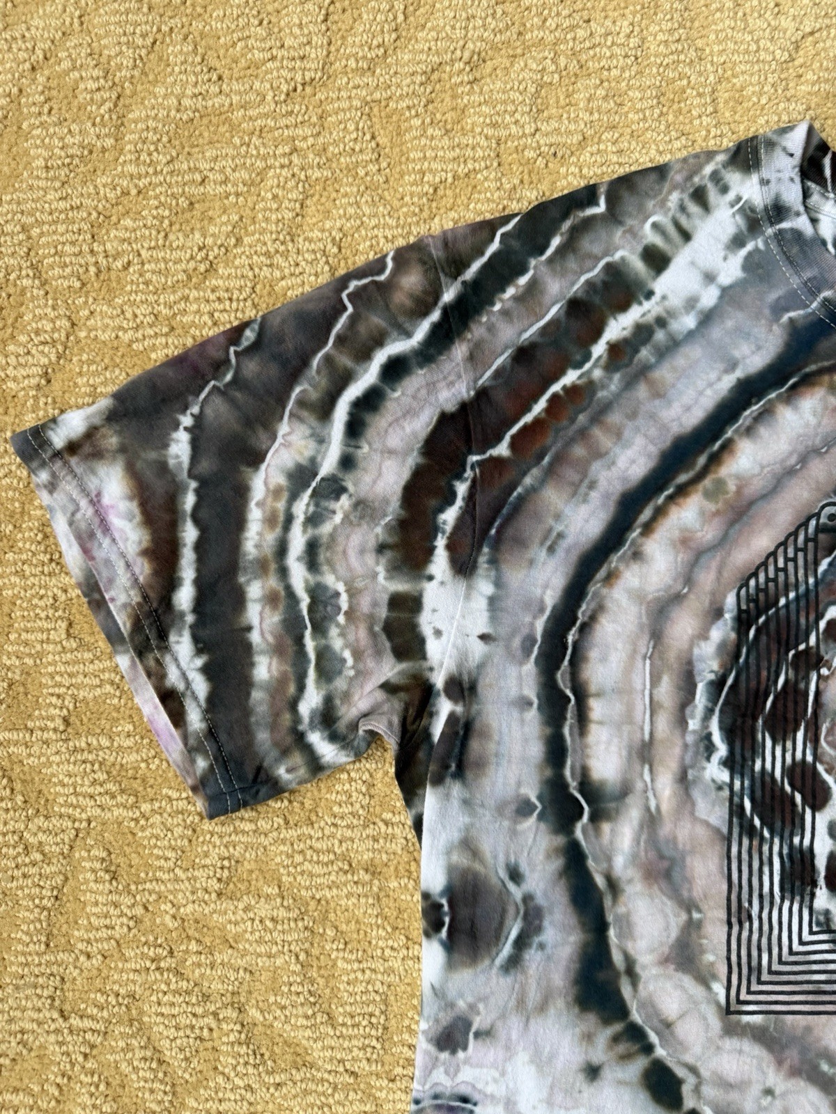 Geode Ice Dyed Tie Dye Fuckjerry Open Windows Fresh Air Meme Shirt Large