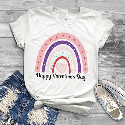 Happy Valentine&rsquo;s Day Boho Lover Heart Gift Tshirt