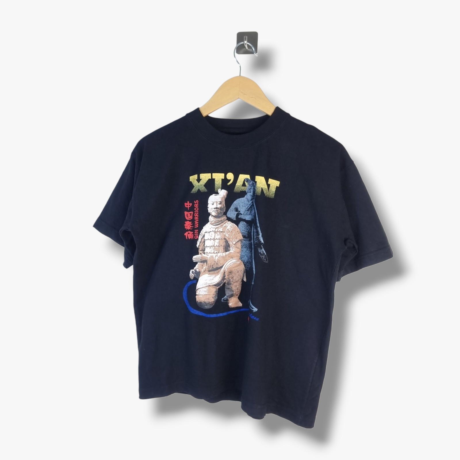 Pandak Xi&rsquo;an Terracotta Army T-Shirt Fits Small S Mens Black Tee China Asia