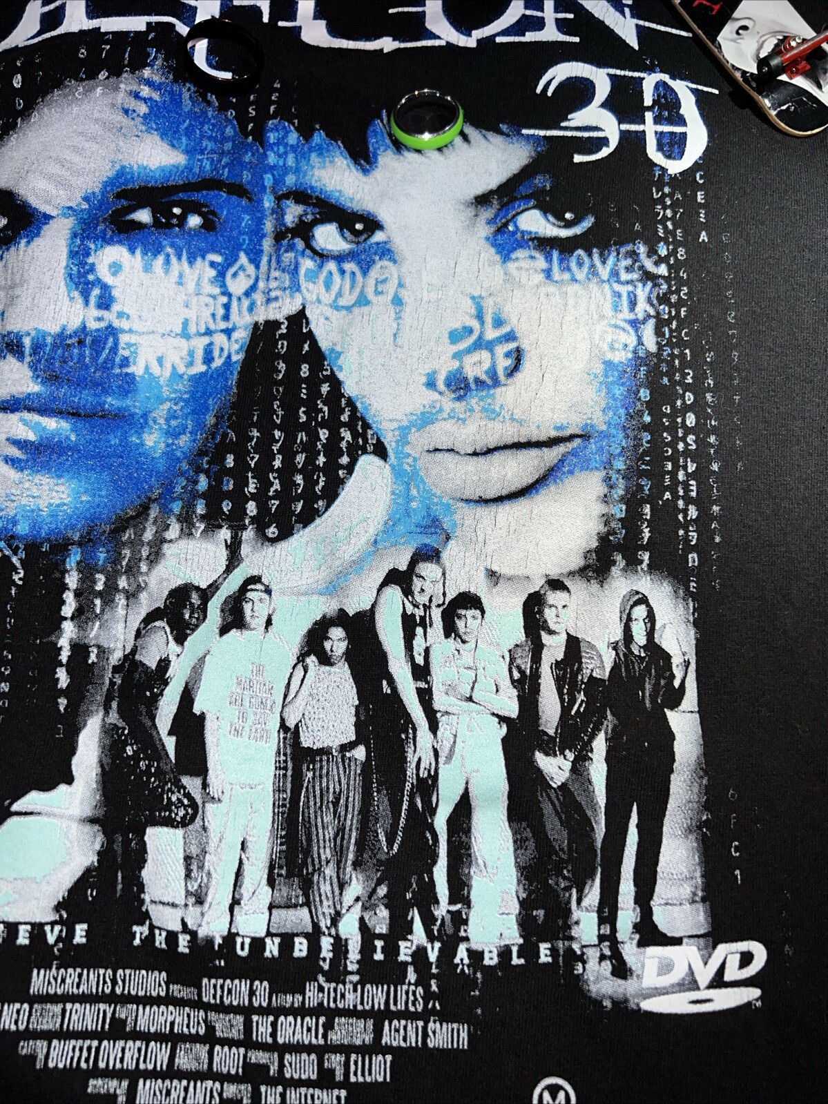 Defcon 30 Miscreats XL T-shirt Angelina Joely Sick Boy Hackerz MatrixCode