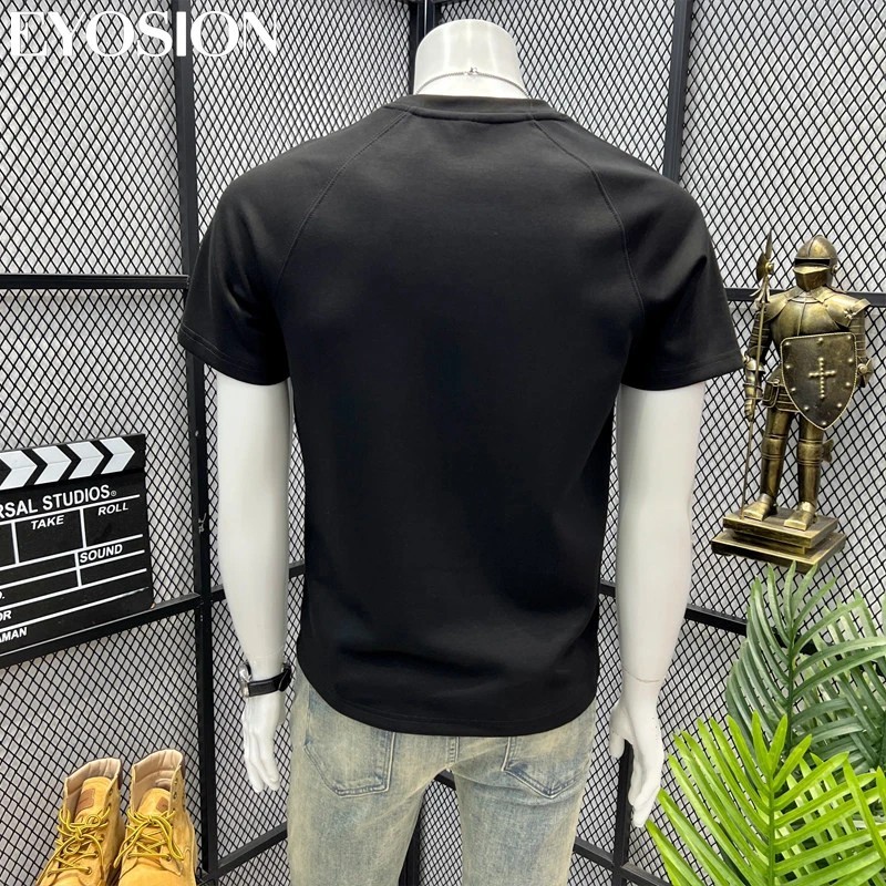 Premium Men&rsquo;s Cotton Short Sleeve Slim Fit Casual Crew Neck Fashion T-Shirt