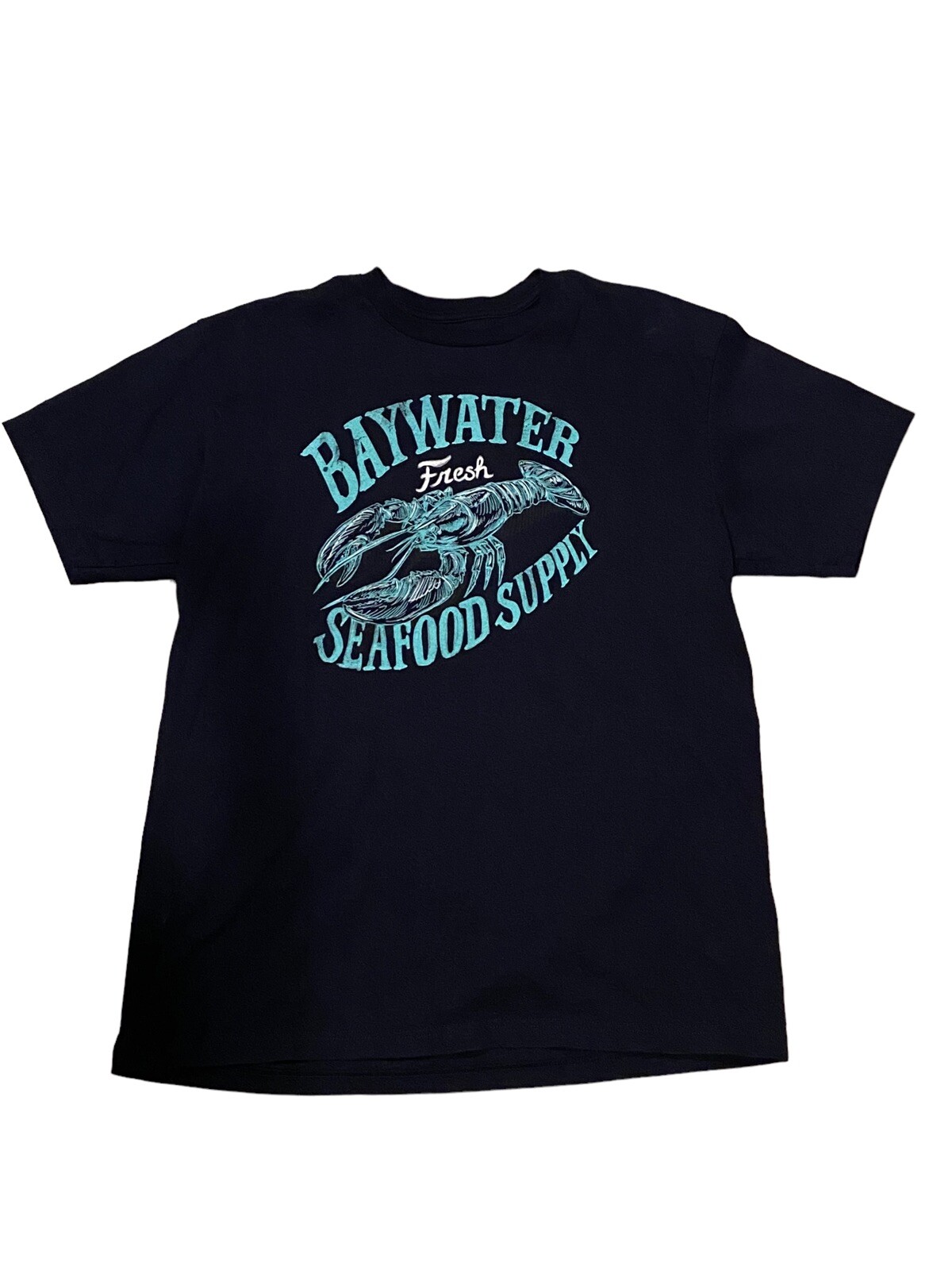 MEN&rsquo;S CROFT & BARROW SNAVY BLUE T-SHIRT WITH GRAPHIC DESIGN ON FRONT SZ LARGE