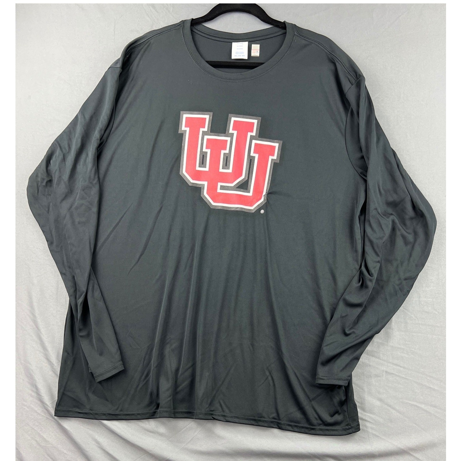 Colosseum Utah Utes Long Sleeve Shirt Mens 2XL Black NWOT NCAA Performance Tee