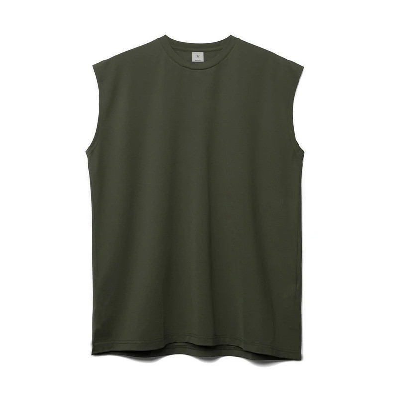 Mens Cotton Sleeveless T Shirt Tank Solid Blank Hot Summer Gym Cool Comfort US