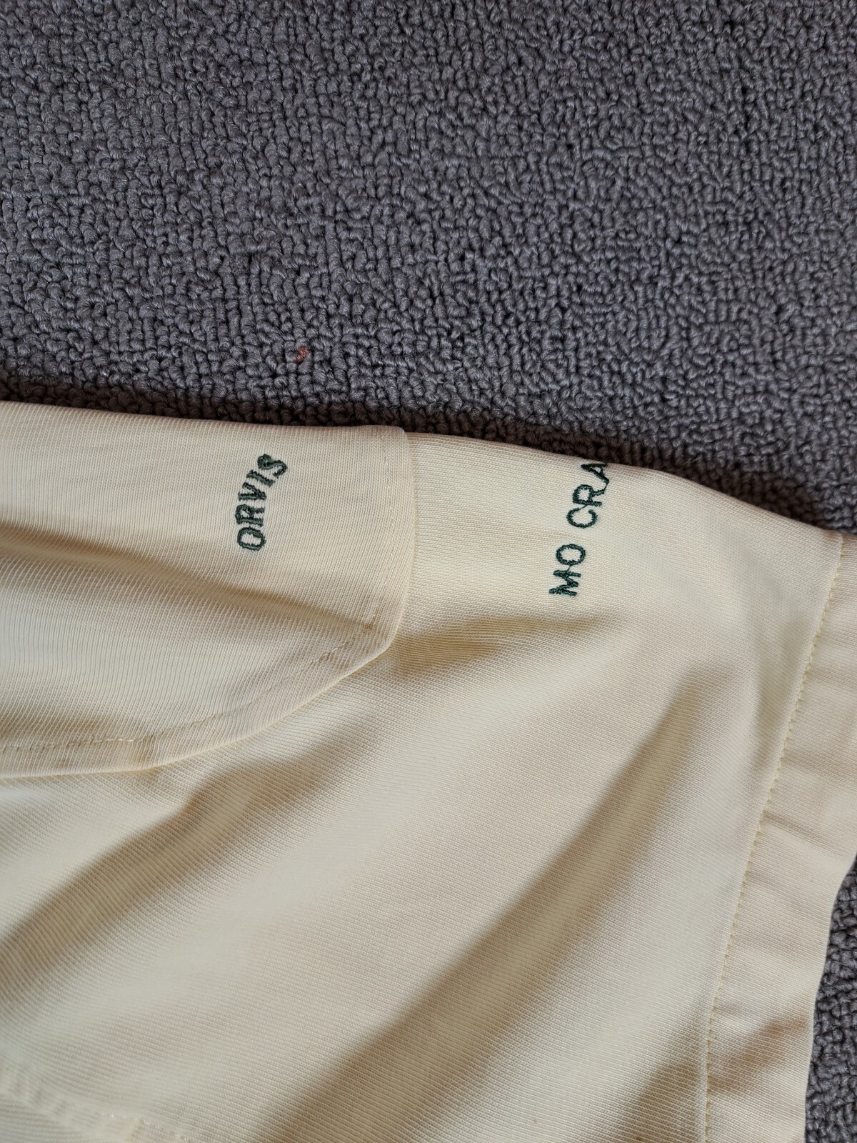 Orvis Beige Embroider Size Large Mallard Duck T-Shirt Heavyweight Mo&rsquo;s Chalet