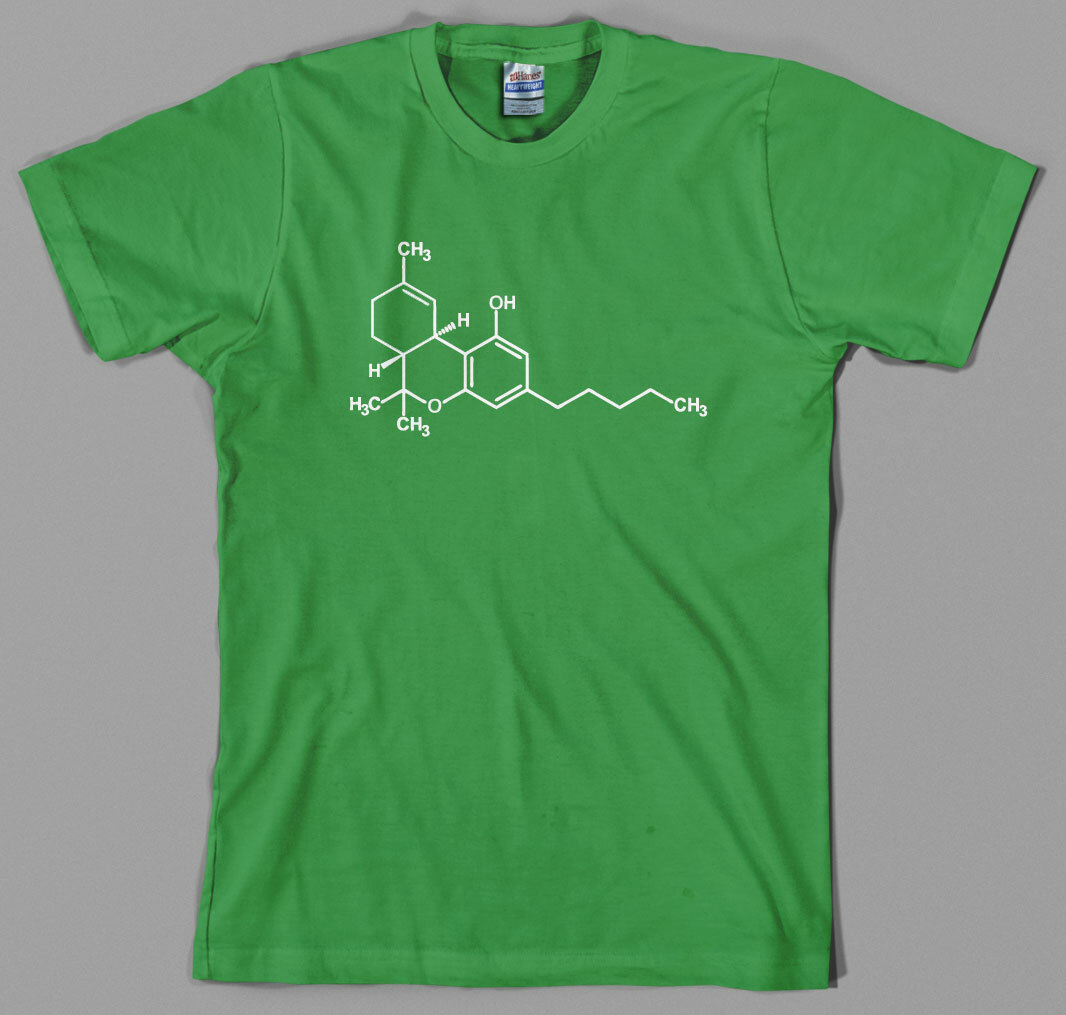 THC Marijuana Molecule T Shirt Science weed pot Medicinal medical cannabis