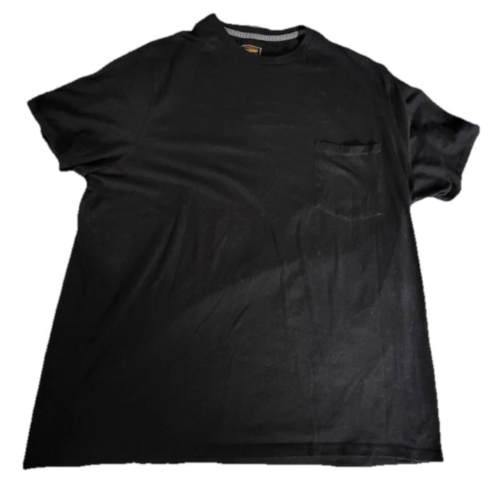 FOUNDRY SUPPLY CO BLACK POCKET T SHIRT CASUAL COMFORT WORKWEAR OUTDOOR SZ 3XL