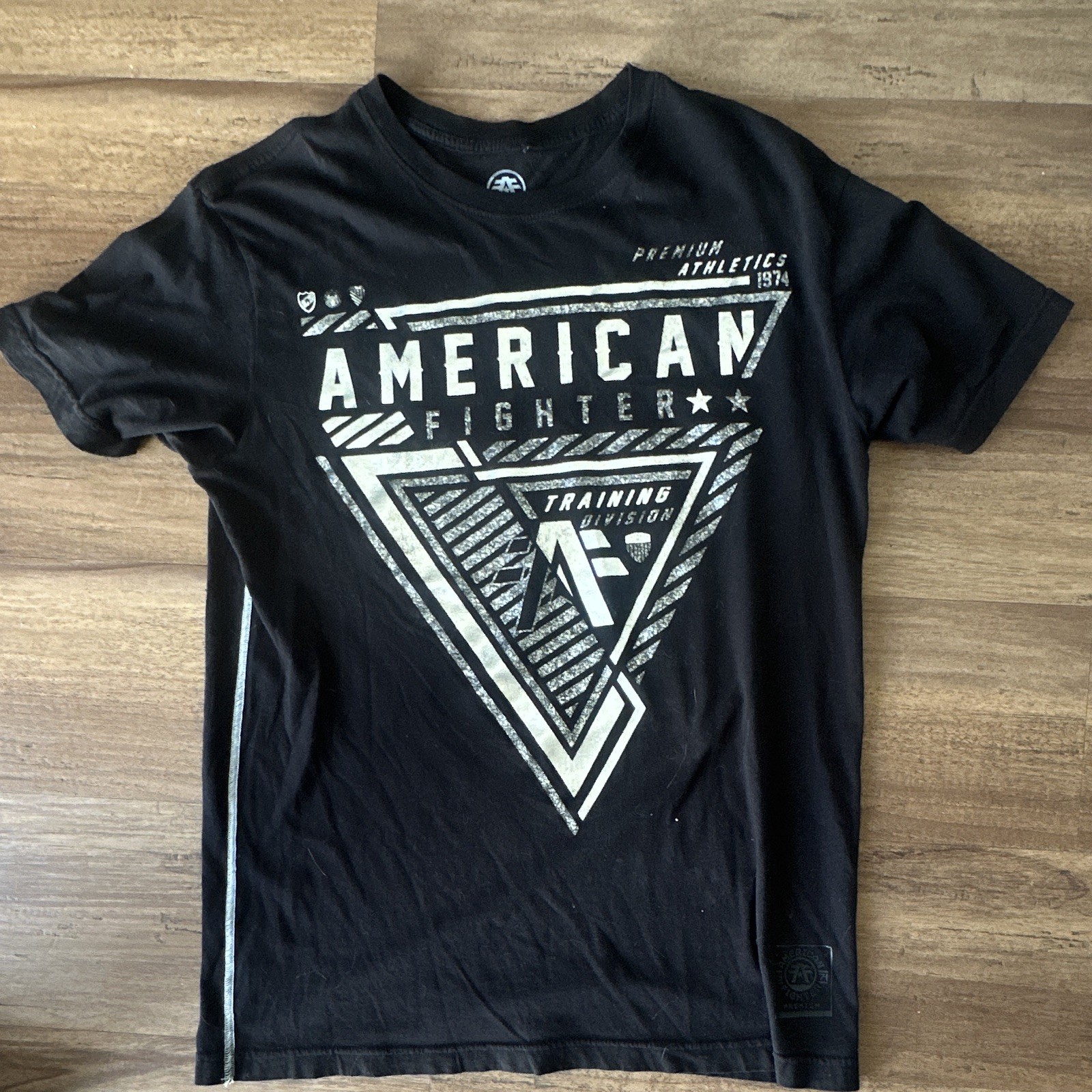 American Fighter Training Division Men&rsquo;s Black Graphic Crew Neck Tee M