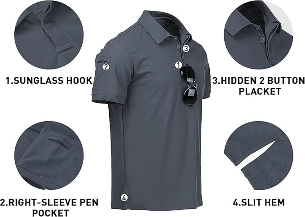 Men&rsquo;s Polo Shirt Golf Sports Plain Casual New T Shirt Short Sleeve