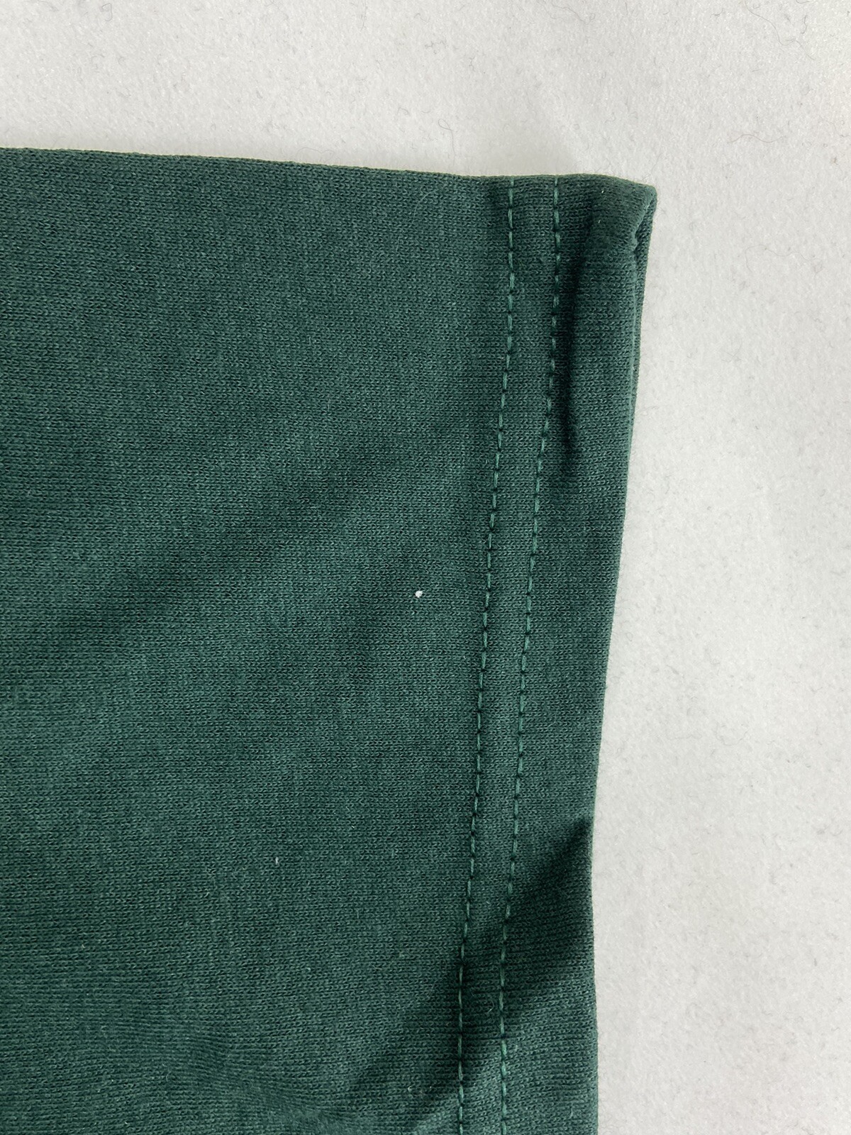 Hanes Heavyweight 50/50 Blank T Shirt NOS Dark Green Size Medium Vintage