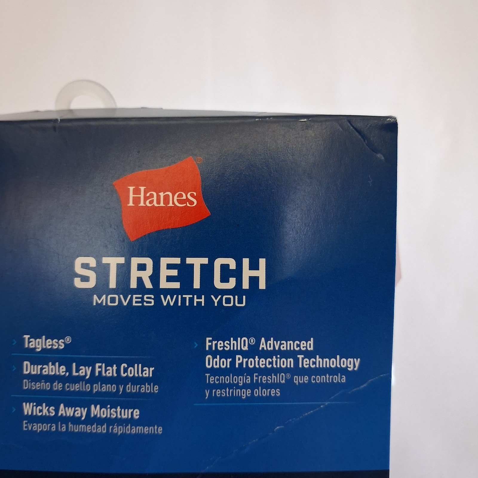 (3 PACK) Hanes Men’s Stretch Fit Tagless Ultra Soft T-Shirts, Size Medium, White