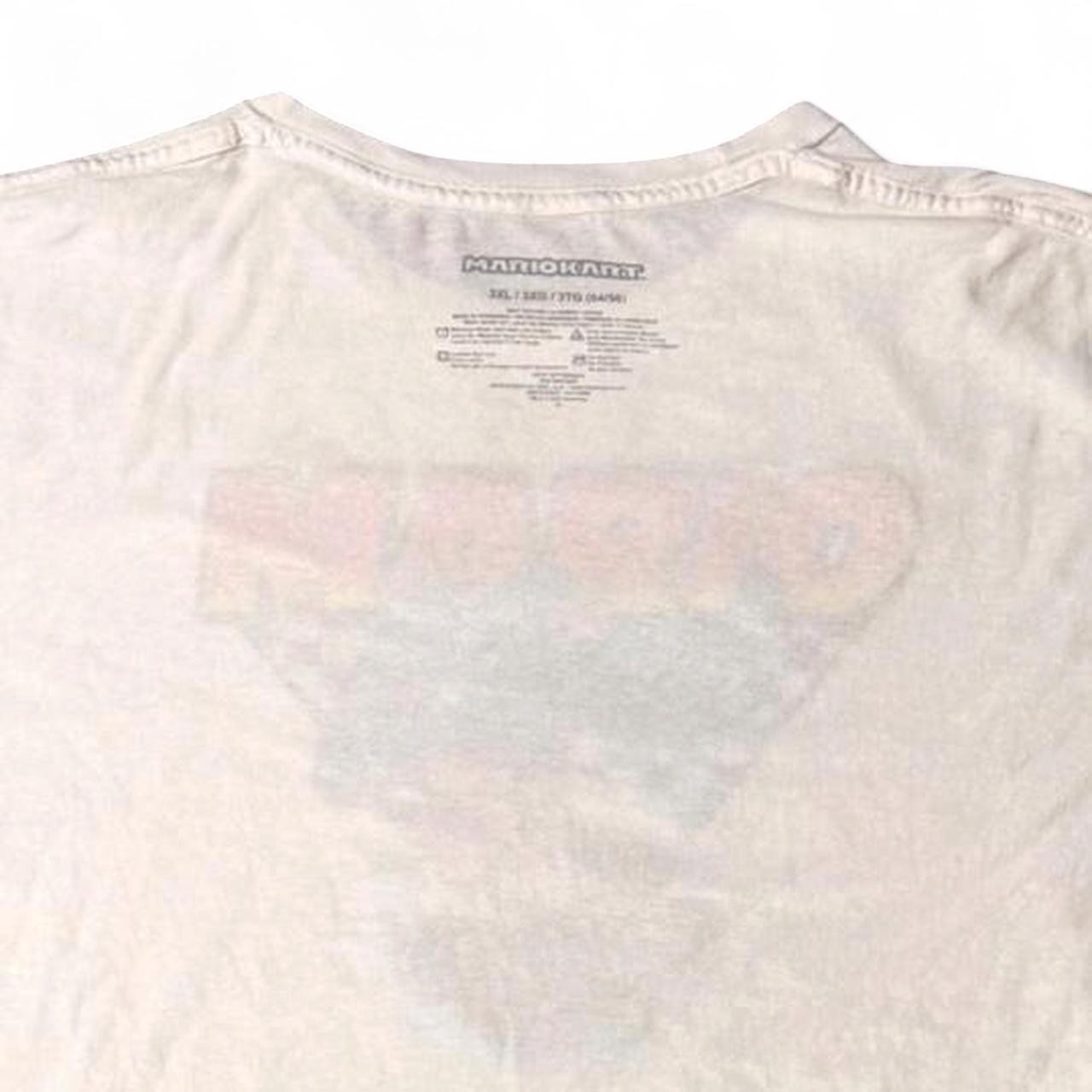 MARIO KART OFFICIALLY LICENSED WHITE COTTON T-SHIRT | Size: 3XL