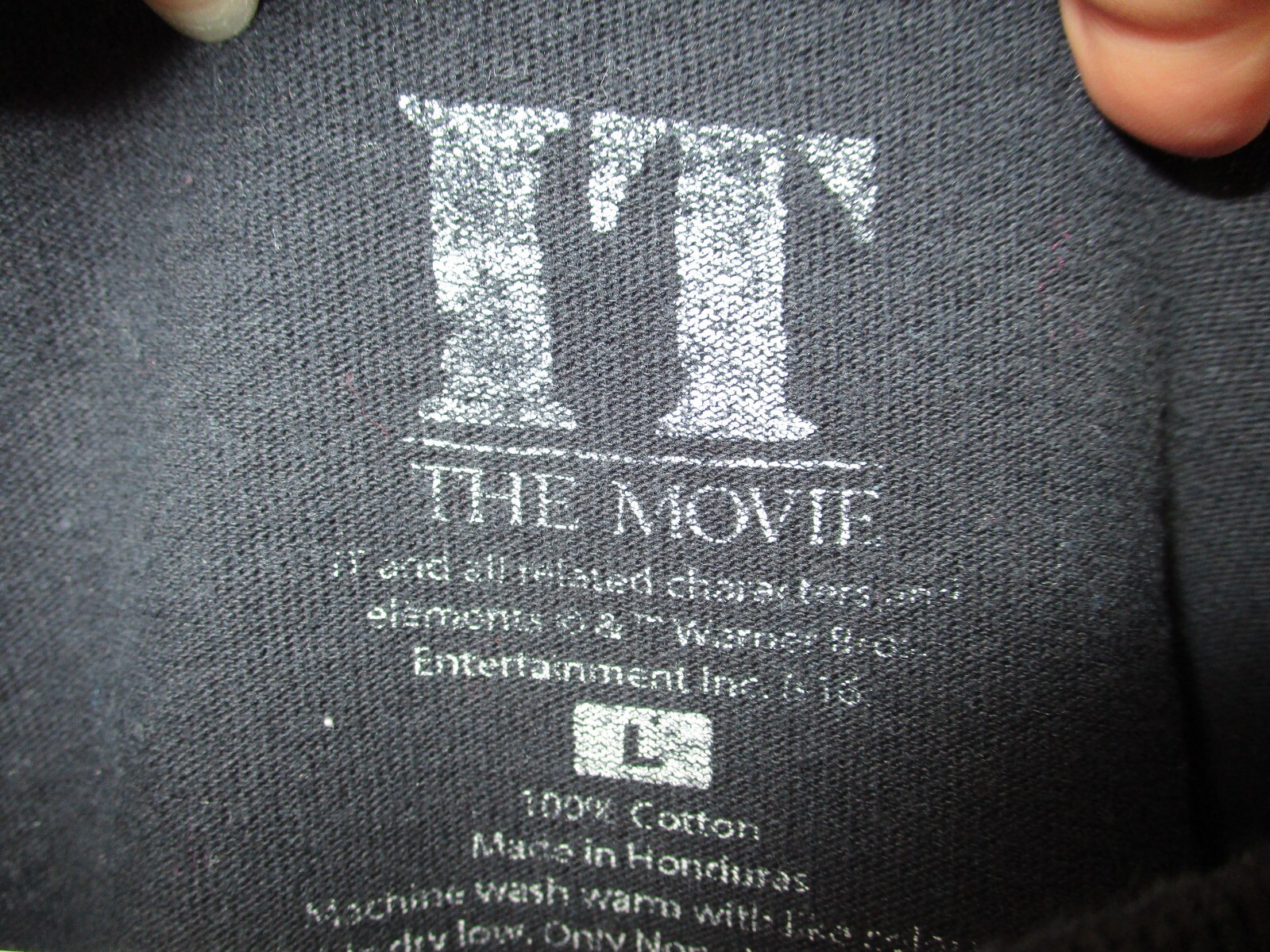 IT The Movie Men&rsquo;s Shirt Large Crew Neck Say Hello T-Shirt Merch Stretch Black