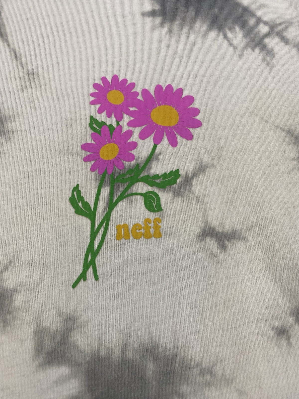 NEFF Daisy Flowers Psychedelic Tie Dye T-Shirt Mens Size Large SEE PHOTOS