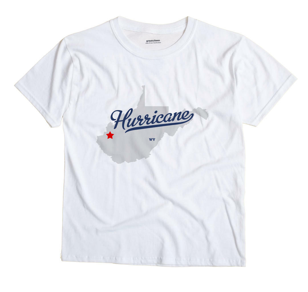 Hurricane West Virginia WV T-Shirt MAP