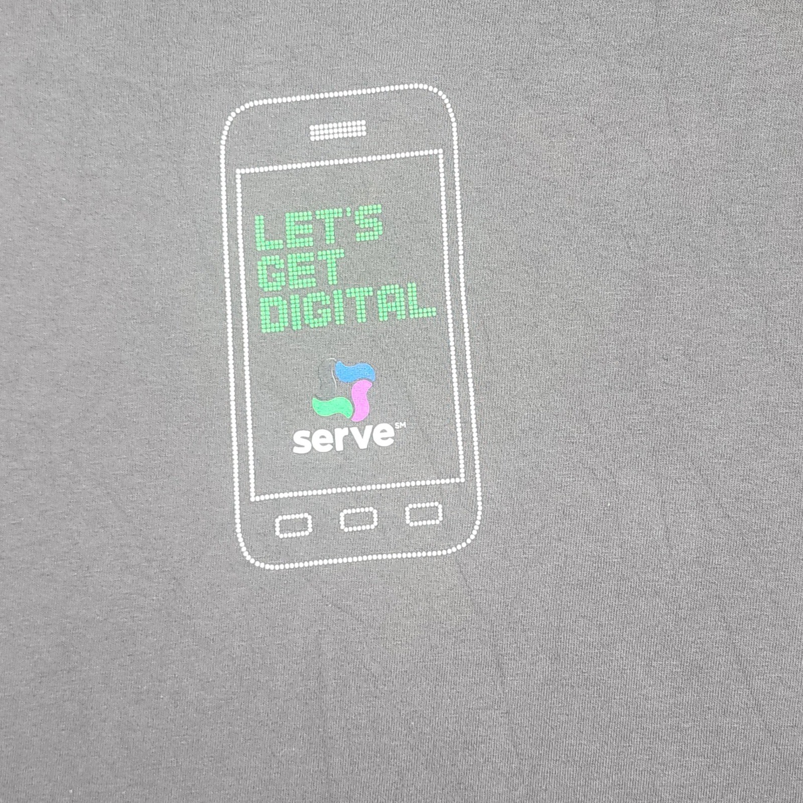 Gildan Serve Let&rsquo;s Get Digital T-Shirt Mens XL Gray Good Orca Graphic Tech Tee