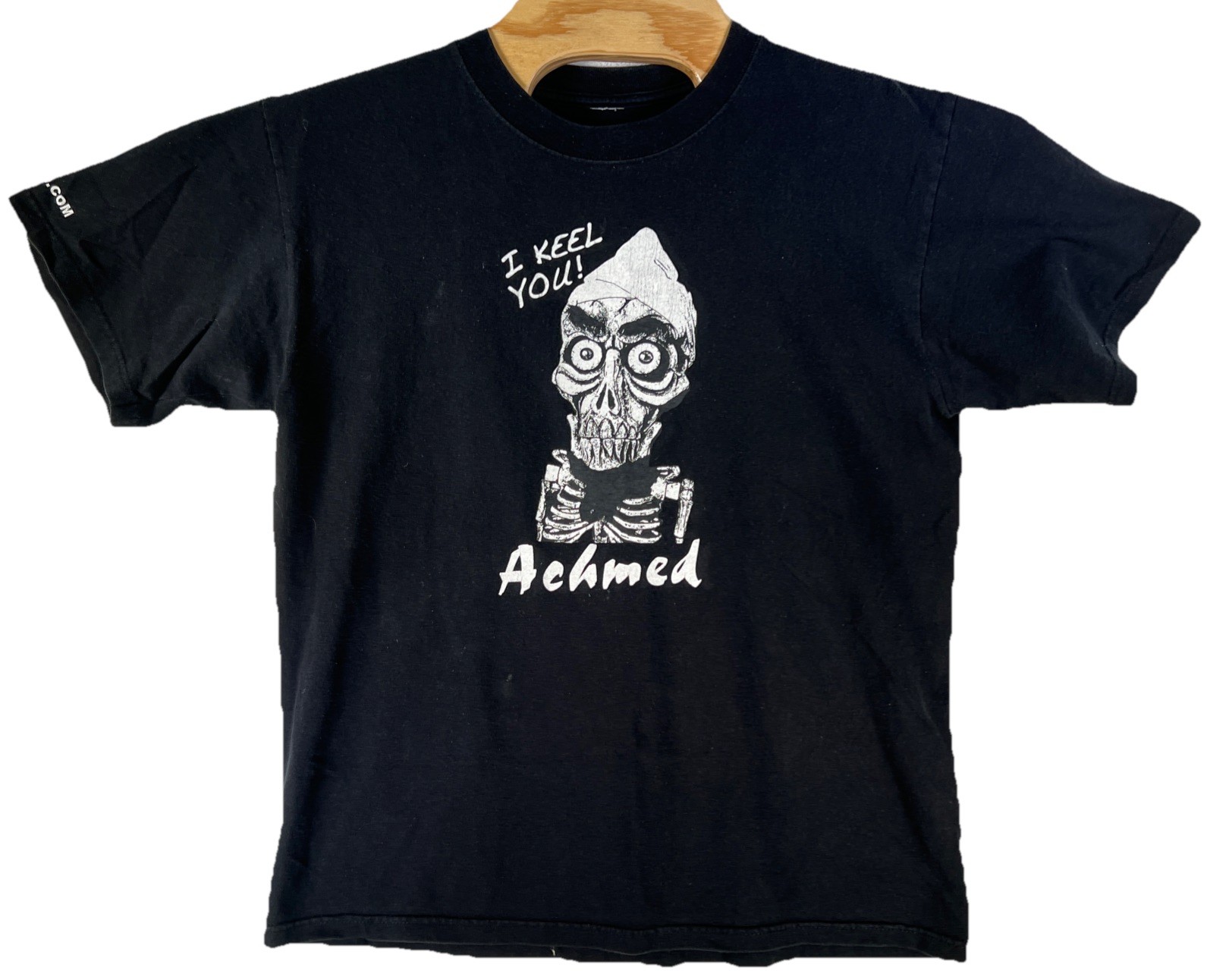 Vintage I Keel You Achmed Jeff Dunham Black Tee Shirt Men Size Medium Comedy