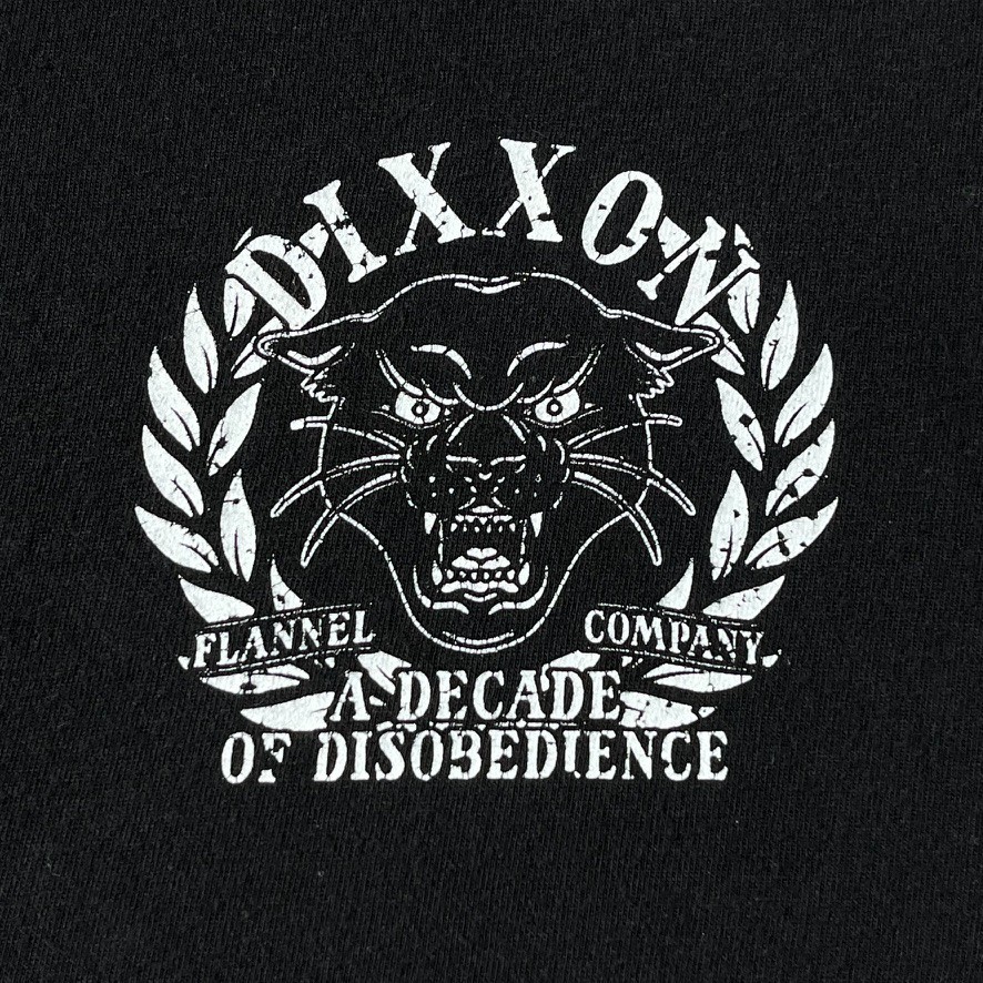 DIXXON Flannel Co T Shirt Men XL Black Panther Decade of Disobedience Graphic
