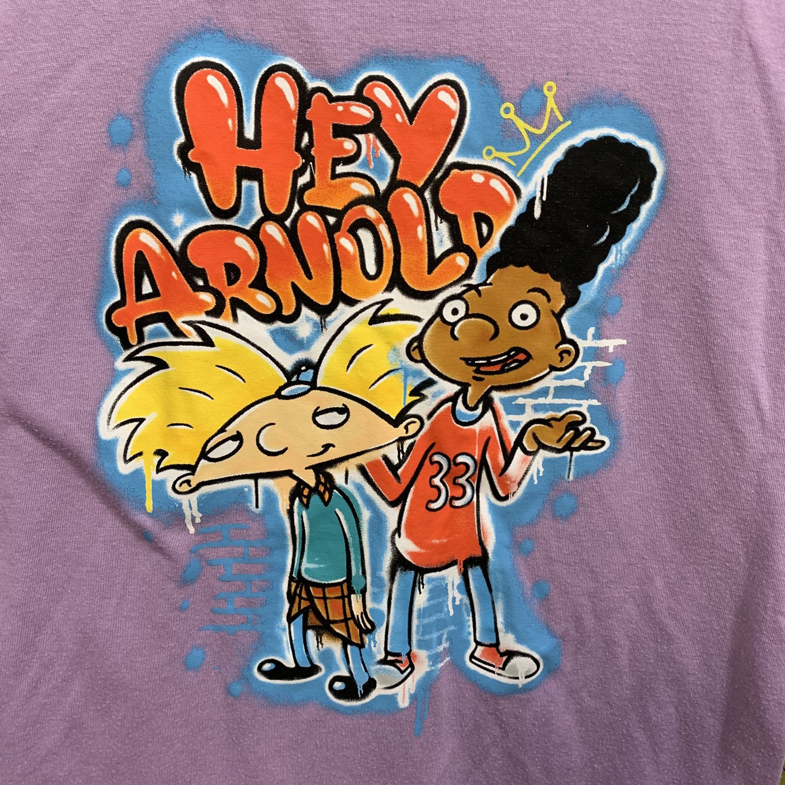 Women Nickelodeon Tee-Lot of 3-M/L-SpongeBob, Hey Arnold, Rugrats, Vintage 90’s