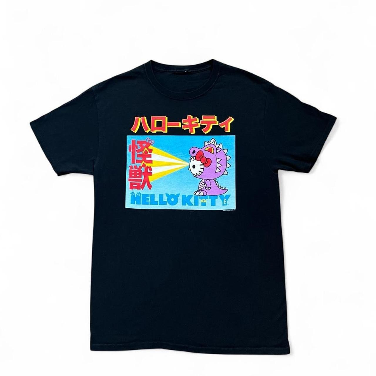 Japanese Sanrio Hello Kitty Godzilla T Shirt Mens Medium Dragon Anime Promo Tee