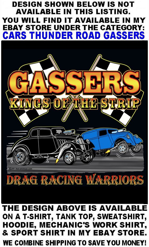 Old School Thunder Road Speed Demon Devil Speed Shop Gasser Race Car Work Shirt